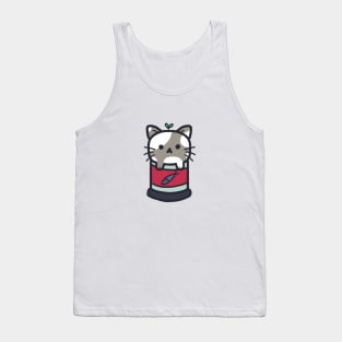 cute cat in a can design Tank Top